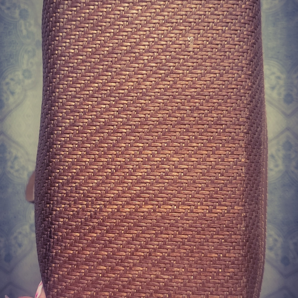 RARE Patricia Nash Giulietta Tan Leather Tote Woven Satchel. Made In ITALY - Picture 12 of 16